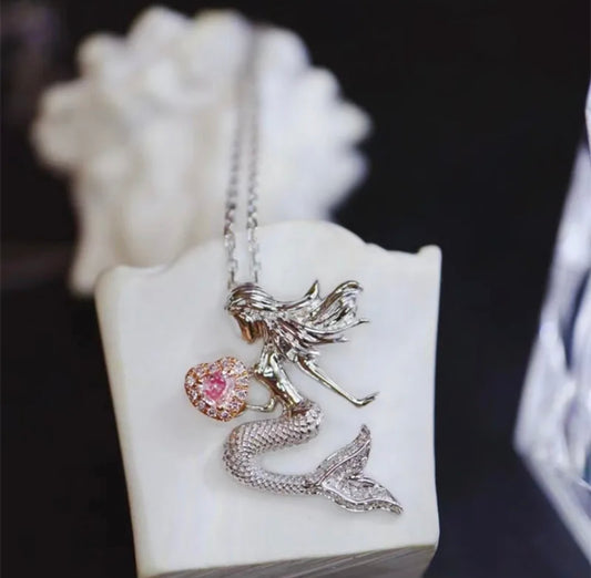 Pick Diamond Mermaid Pendent